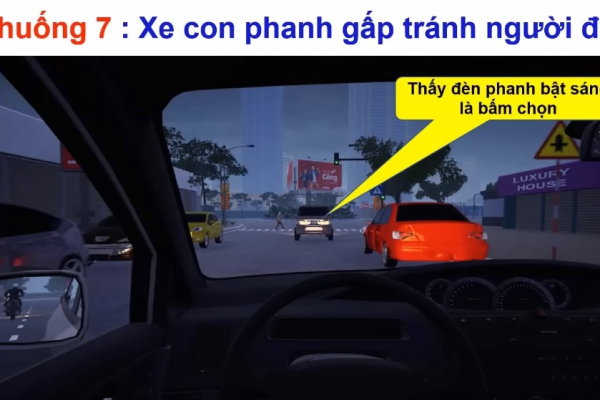 Mẹo thi mô phỏng 120 tình huống giao thông đạt điểm tối đa